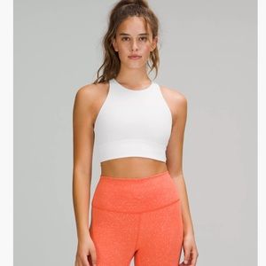 Lululemon white energy sports bra size 4